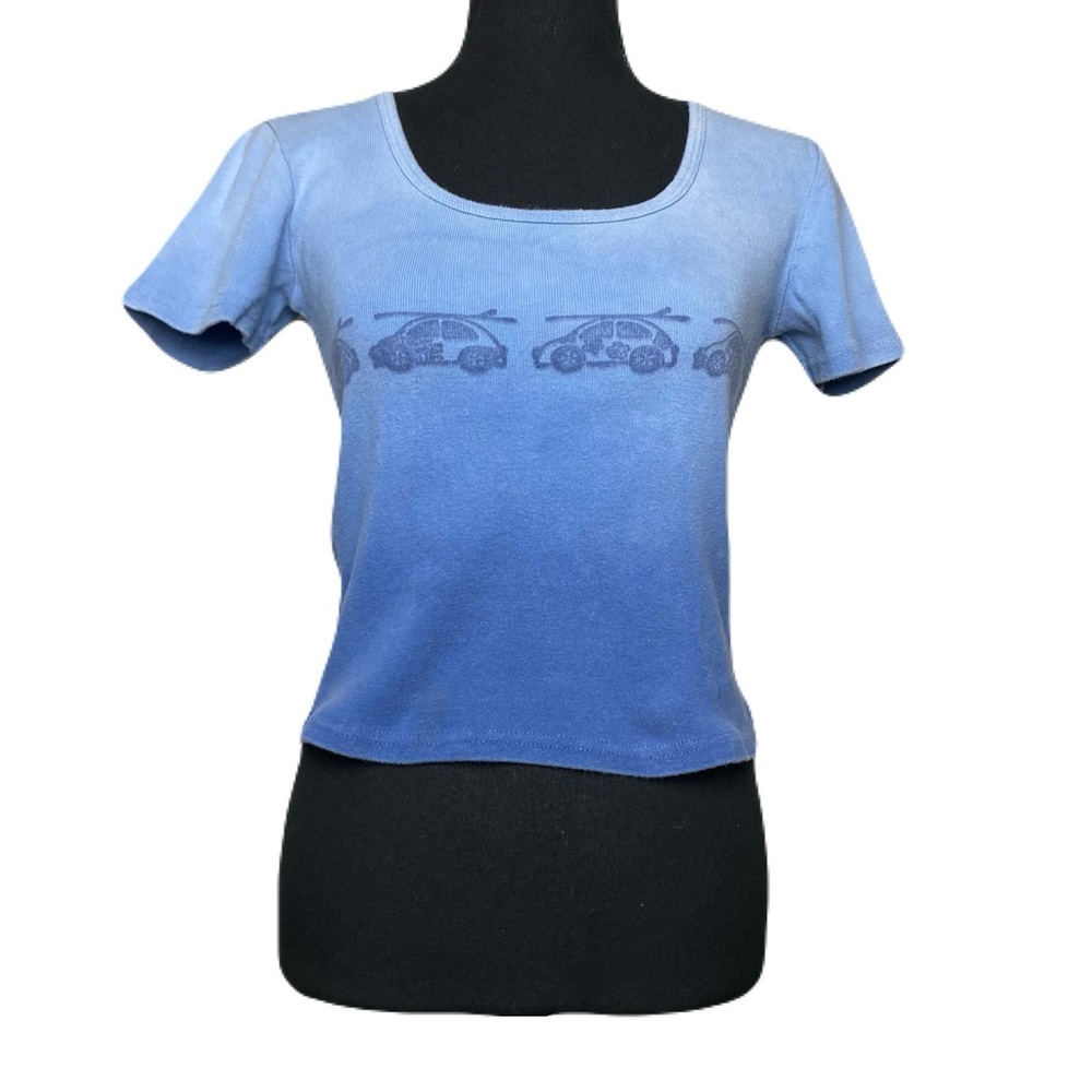 Vintage Ron Jon Surf Shop Crop Top Ombré Tie Dye Volkswagen Beetle Women’s Small